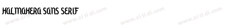 HALMAHERA SANS SERIF字体转换